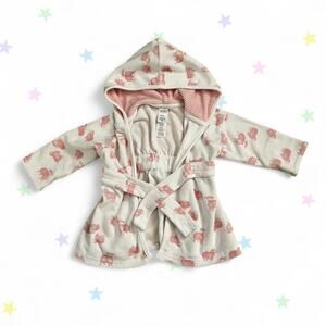 Carters pink and white sheep bathrobe